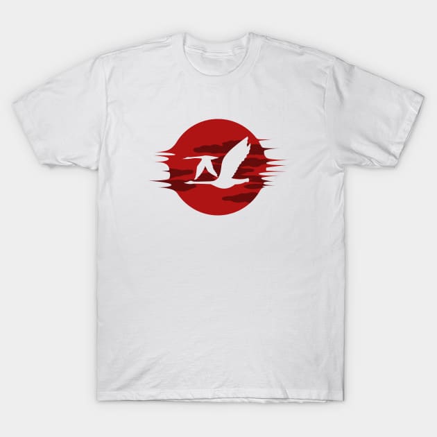 Flight - Red T-Shirt by WhiteRave